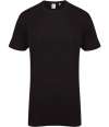 SF258 Mens Longline T-Shirt Black colour image
